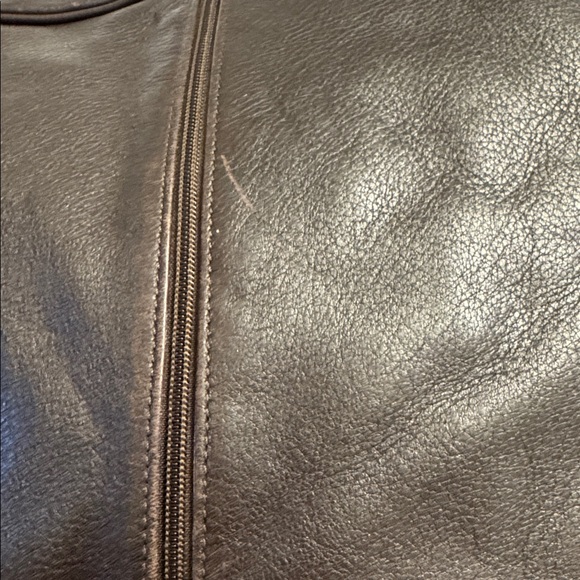 Beautiful Longchamp Leather Hobo shoulder bag deep brown w/ cream stitch - Picture 13 of 13